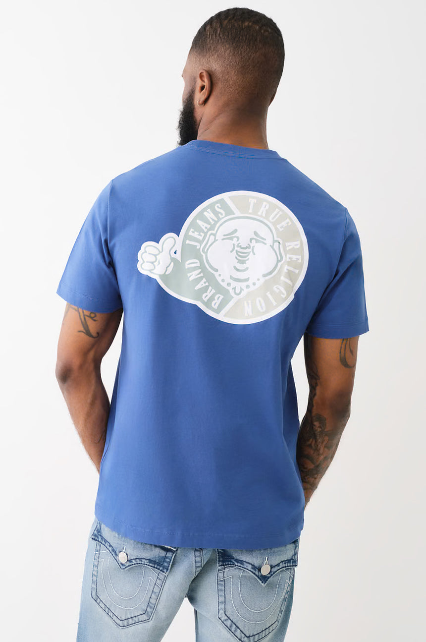 True Religion Circle Back Tee — Blue