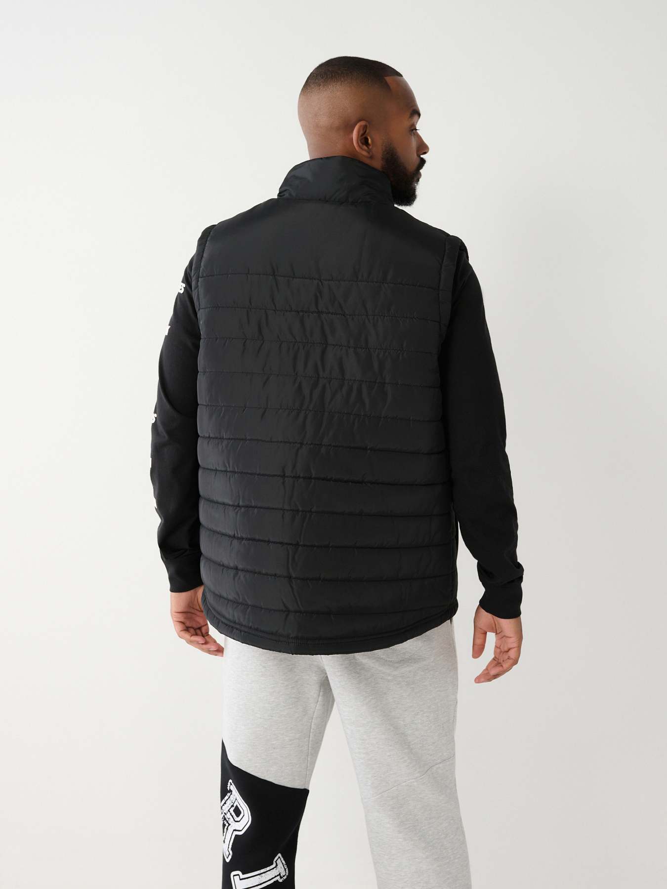 True Religion Puffer Vest — Black
