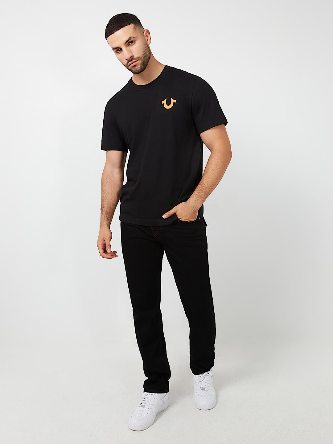 True Religion Horseshoe Graphic Tee — Black