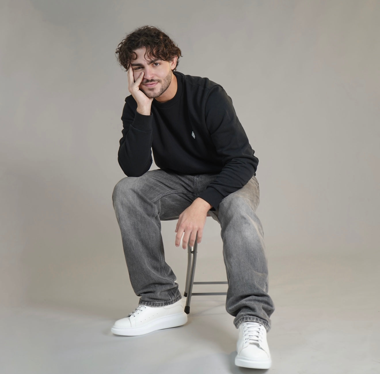 Marcelo Burlon Cross Basic Sweatshirt — Black