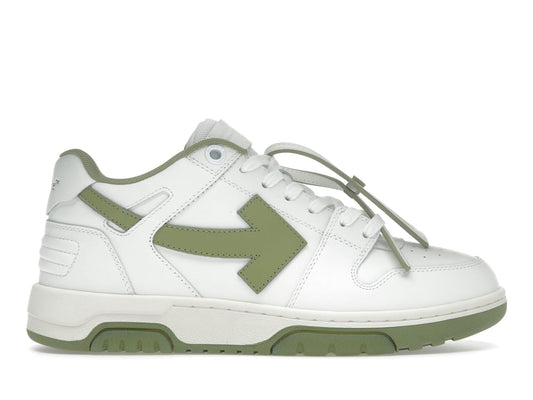 Off-White Sneakers — White/Green Arrow