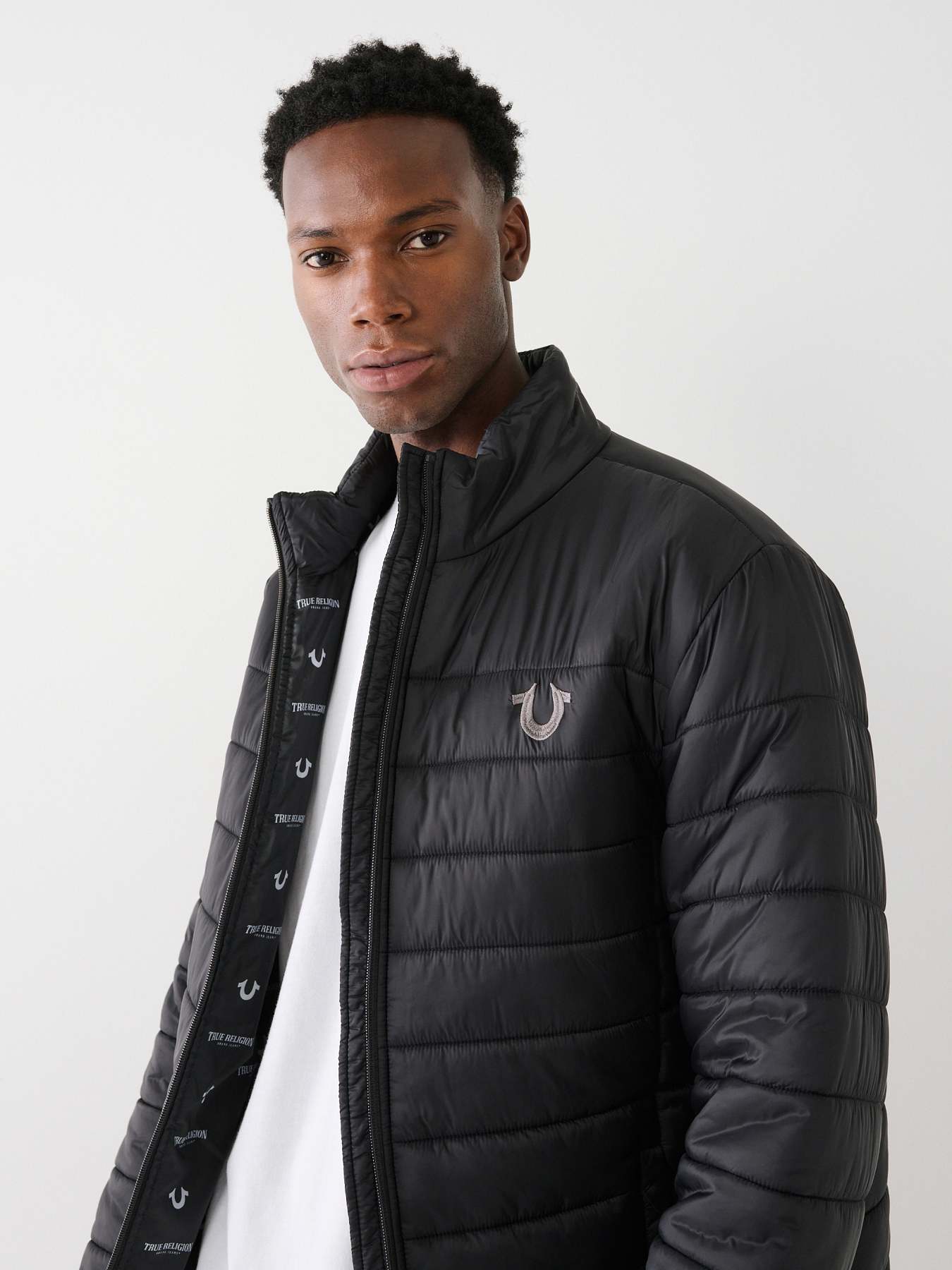 True Religion Puffer Jacket— Black