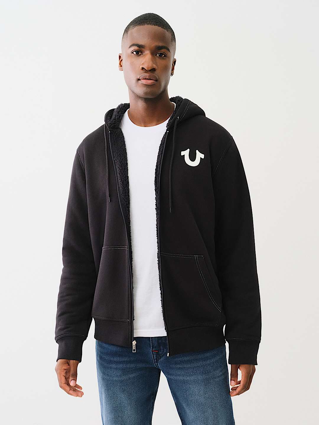 True Religion Buddha Circle Jacket — Black