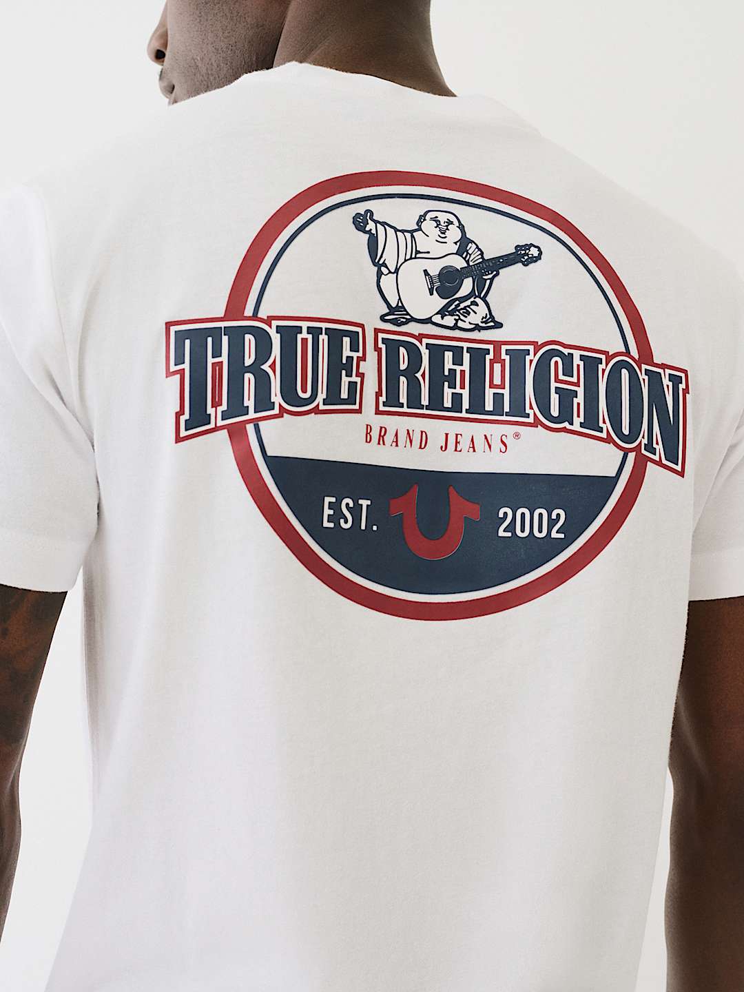 True Religion Circle Logo Tee — White