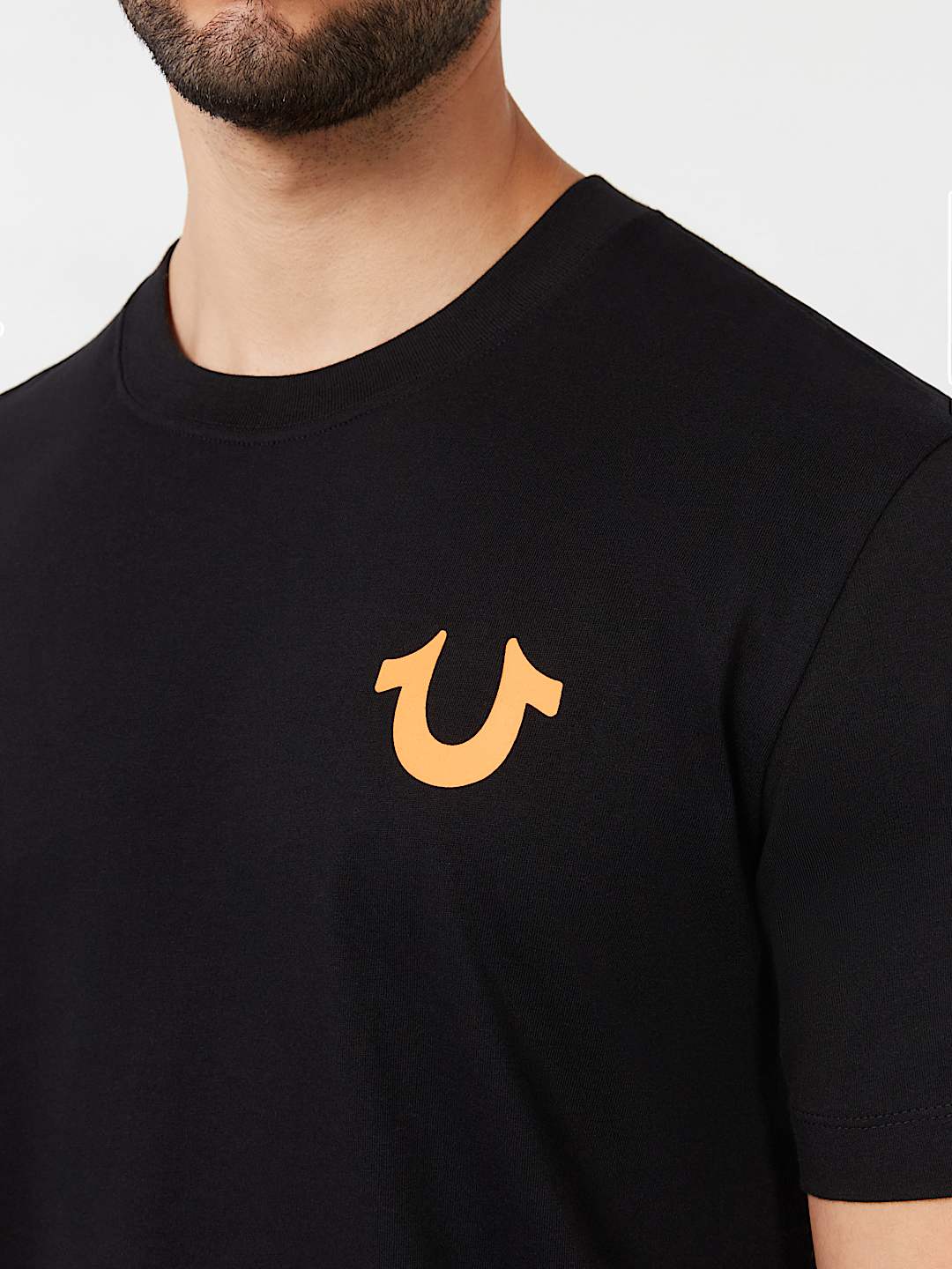 True Religion Horseshoe Graphic Tee — Black