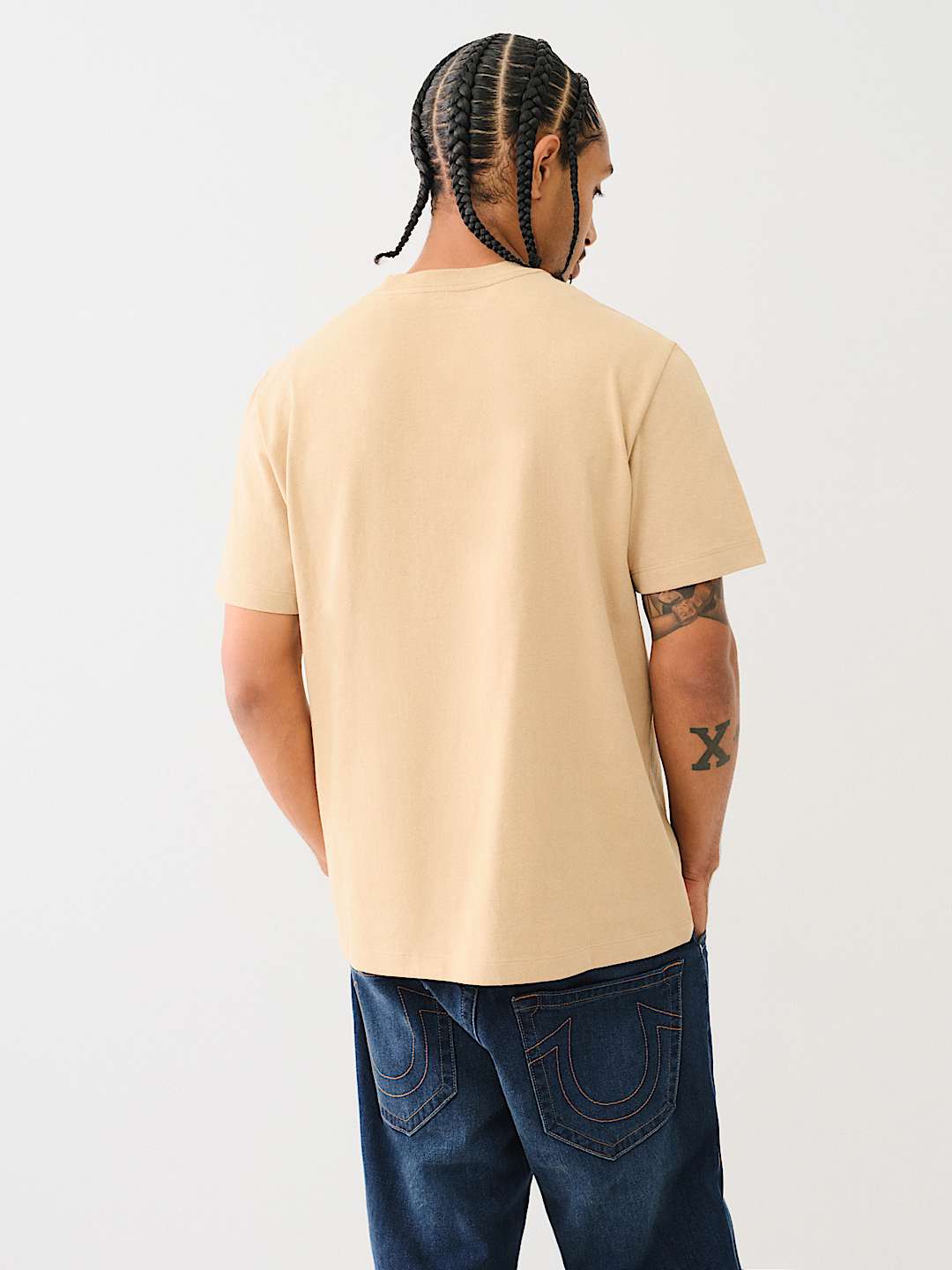 True Religion Tee — Beige