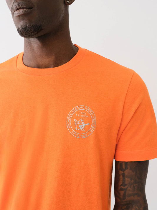 True Religion Buddha Brand Tee — Orange
